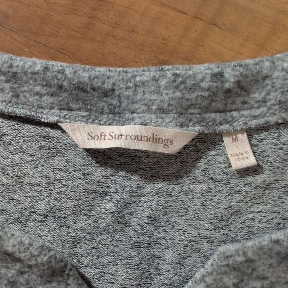 Soft Surroundings Easy Living Dress Sz Medium Drawstring Waist Style 2AW56 SOFT - Picture 4 of 11